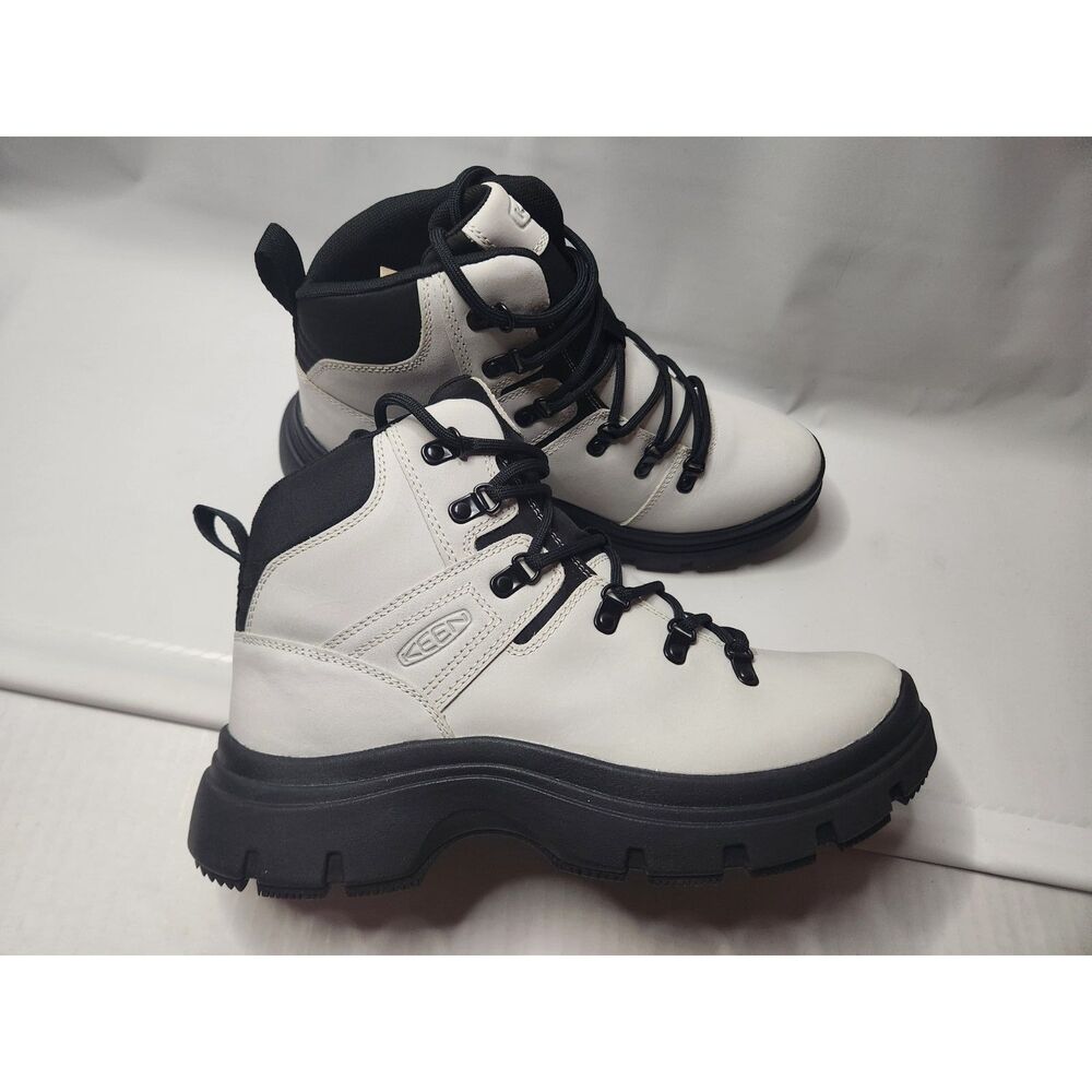 Keen Women's Kosa Pyrenees Hiking Trail Boots size 9 Silver Birch / Black